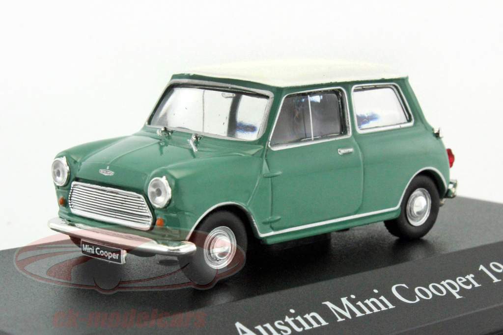 Austin Mini Cooper année de construction 1961 vert / blanc 1:43 Atlas