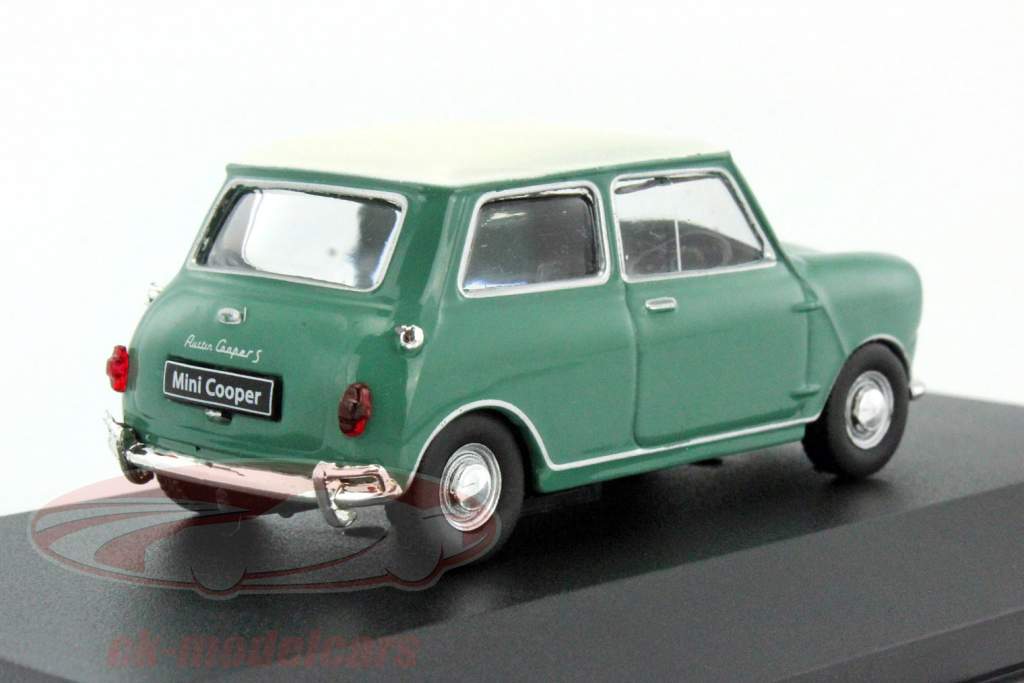 Austin Mini Cooper année de construction 1961 vert / blanc 1:43 Atlas