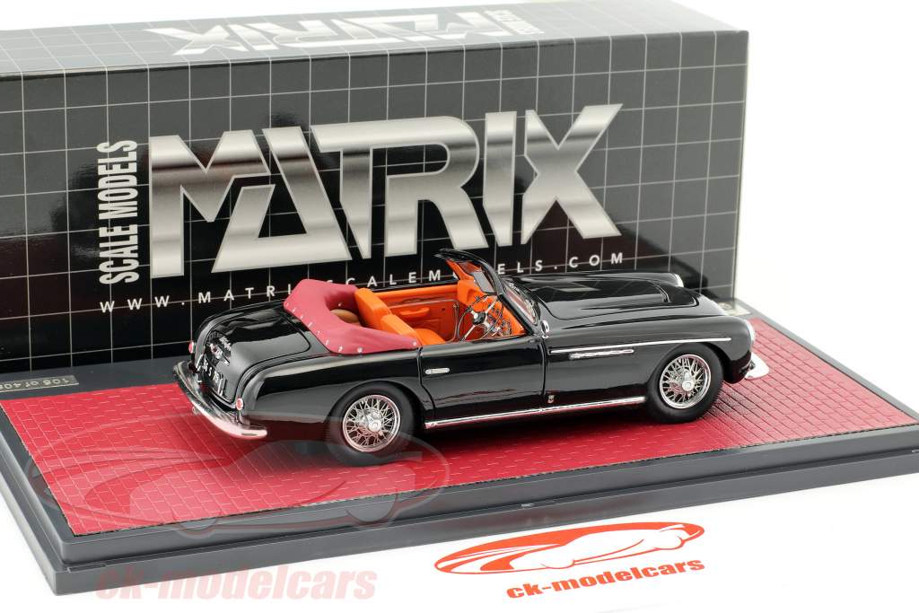 Talbot Lago T26 Stabilimente Farina Cabriolet year 1951 black 1:43 Matrix