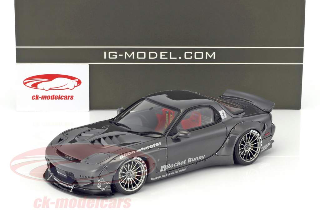 Rocket Bunny RX-7 (FD3S) gris métallique 1:18 Ignition Model