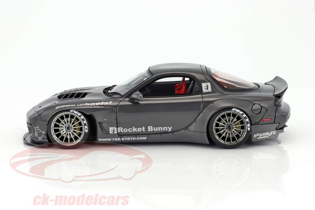 Rocket Bunny RX-7 (FD3S) gris métallique 1:18 Ignition Model