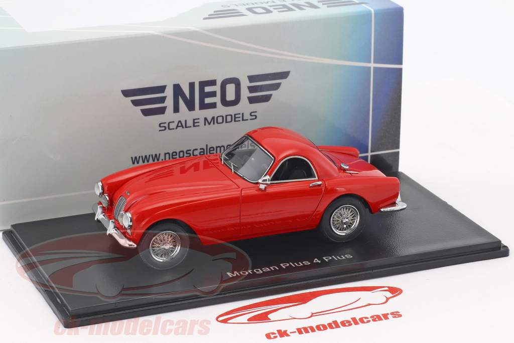 Morgan Plus 4 Plus rood 1:43 Neo