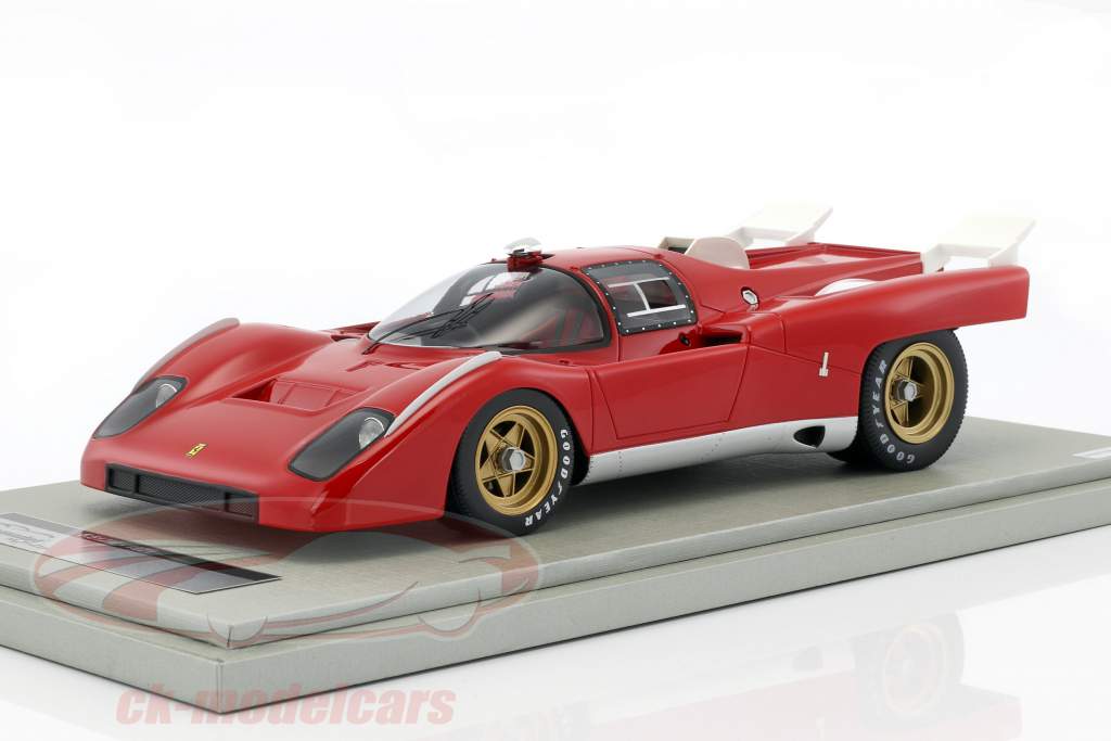 Ferrari 512M Press Rosso Corsa test version 1971 rouge 1:18 Tecnomodel