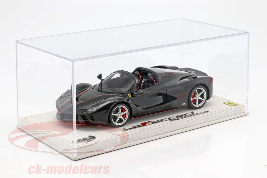 Ferrari LaFerrari Aperta con escaparate negro 1:18 BBR