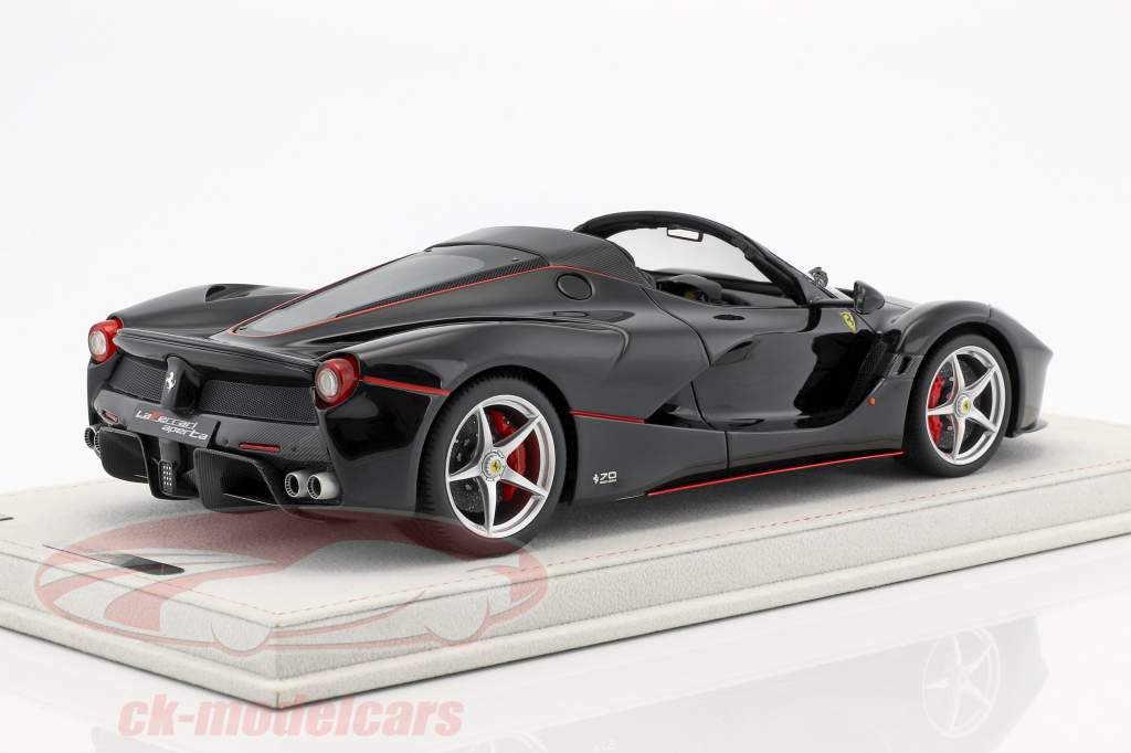 Ferrari LaFerrari Aperta とともに ショーケース 黒 1:18 BBR
