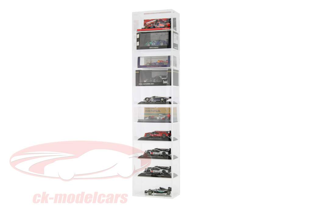 model car tower showcase wall mounting for 10 models 1:43 SAFE
