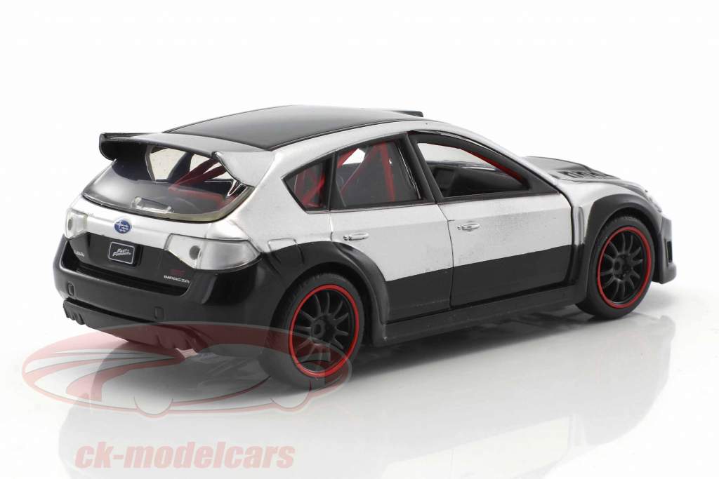 Brian's Subaru Impreza WRX STI Fast & Furious 7 2015 silber / schwarz 1:32 Jada Toys