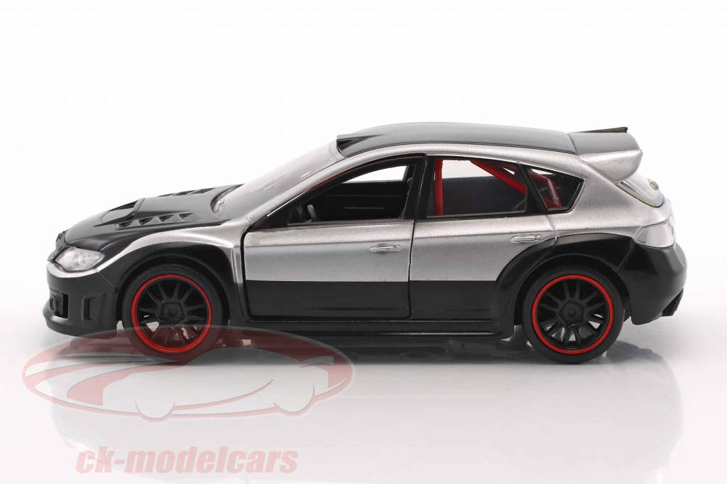 Brian's Subaru Impreza WRX STI Fast & Furious 7 2015 silber / schwarz 1:32 Jada Toys