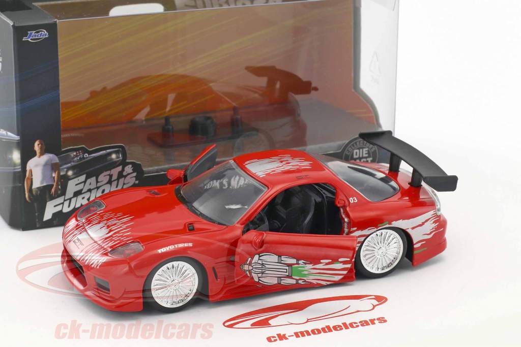 Dom's Mazda RX-7 Fast and Furious 2001 rouge 1:32 Jada Toys