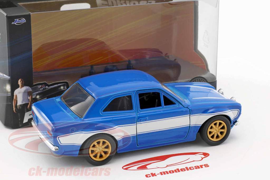 Brian's Ford Escort RS2000 MK1 Fast and Furious blue / white 1:32 Jada Toys