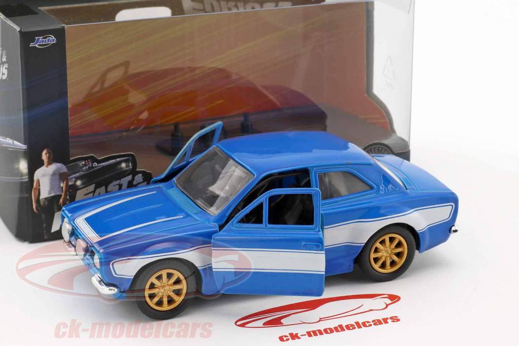 Brian's Ford Escort RS2000 MK1 Fast and Furious blue / white 1:32 Jada Toys
