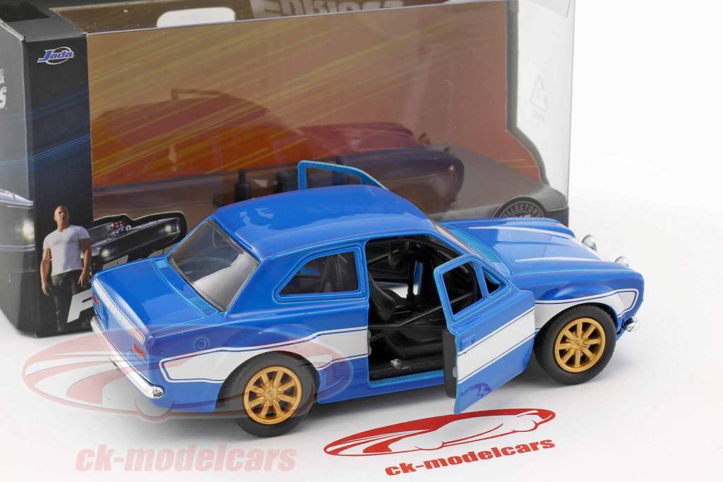 Brian's Ford Escort RS2000 MK1 Fast and Furious blue / white 1:32 Jada Toys