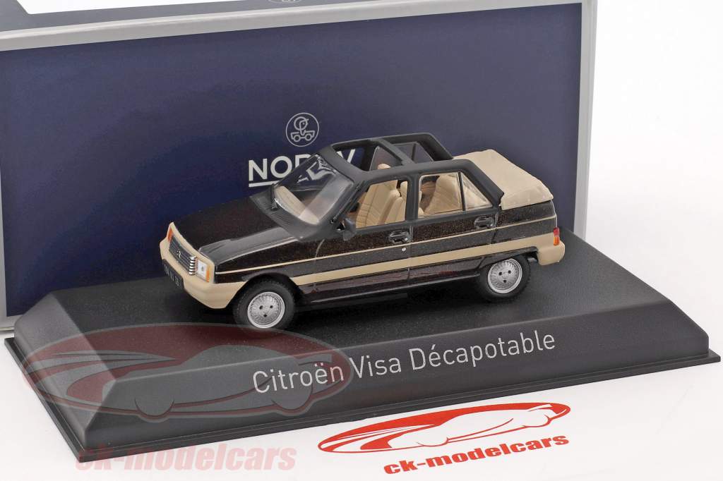 Citroen Visa Decapotable año de construcción 1984 marrón metálico / beige 1:43 Norev