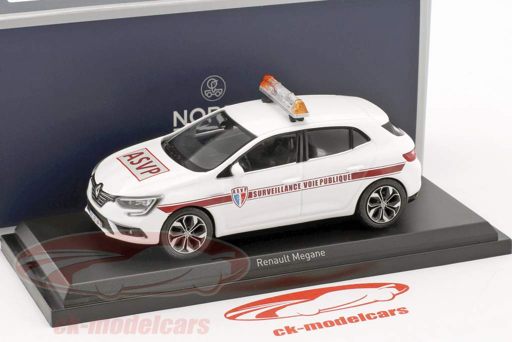 Renault Mégane ASVP année de construction 2016 blanc 1:43 Norev