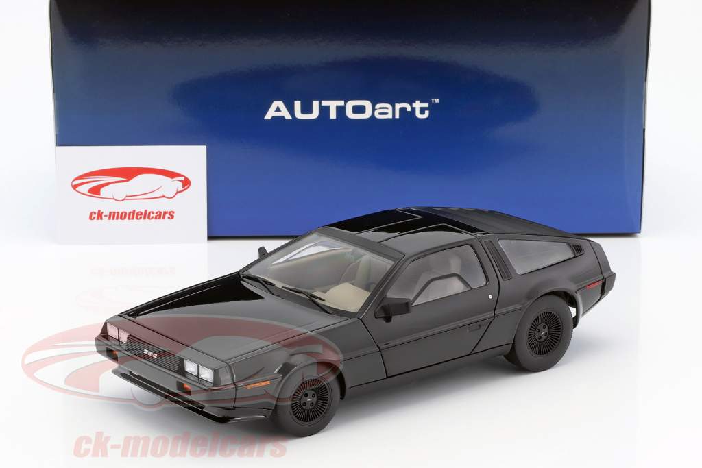 DeLorean DMC-12 année de construction 1981 noir 1:18 AUTOart