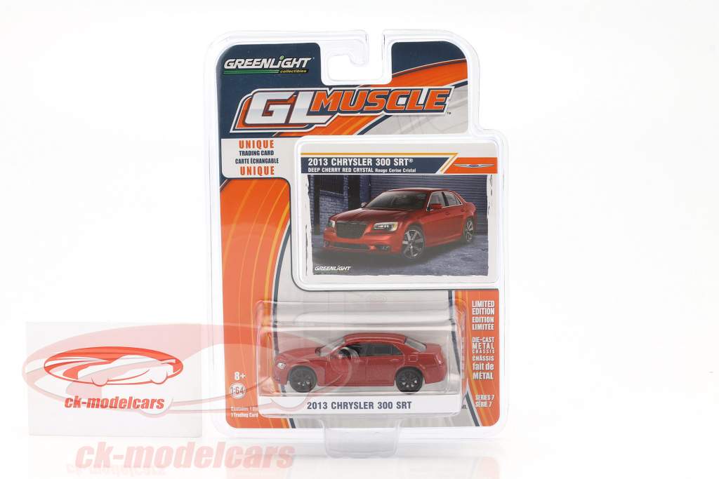 Chrysler 300 SRT Bouwjaar 2013 rood 1:64 Greenlight
