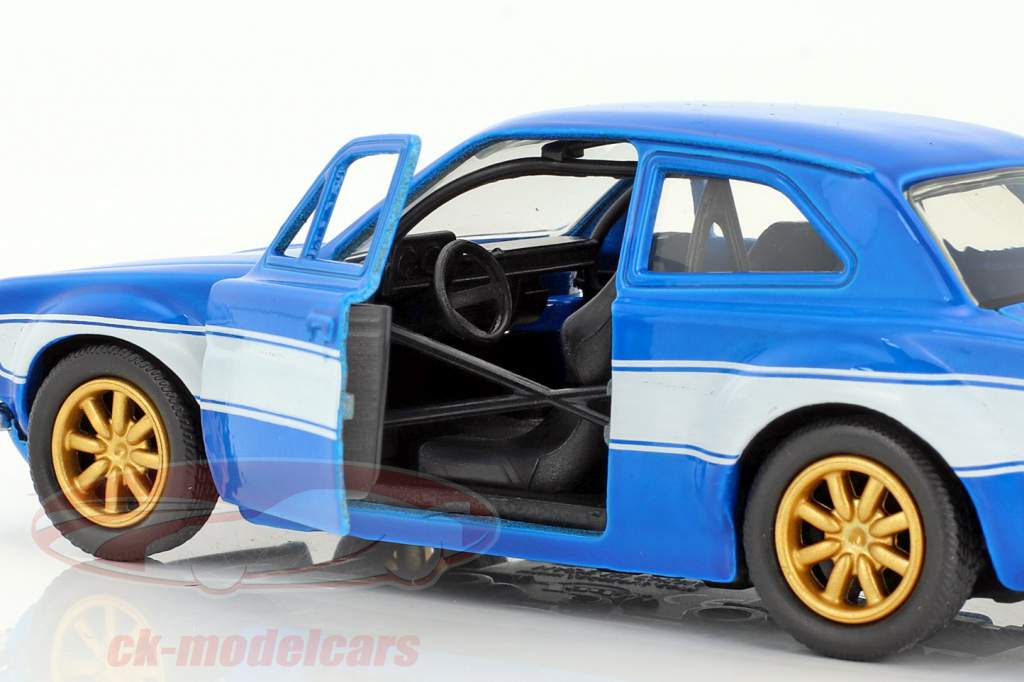 Brian's Ford Escort RS2000 MK1 Fast and Furious blue / white 1:32 Jada Toys