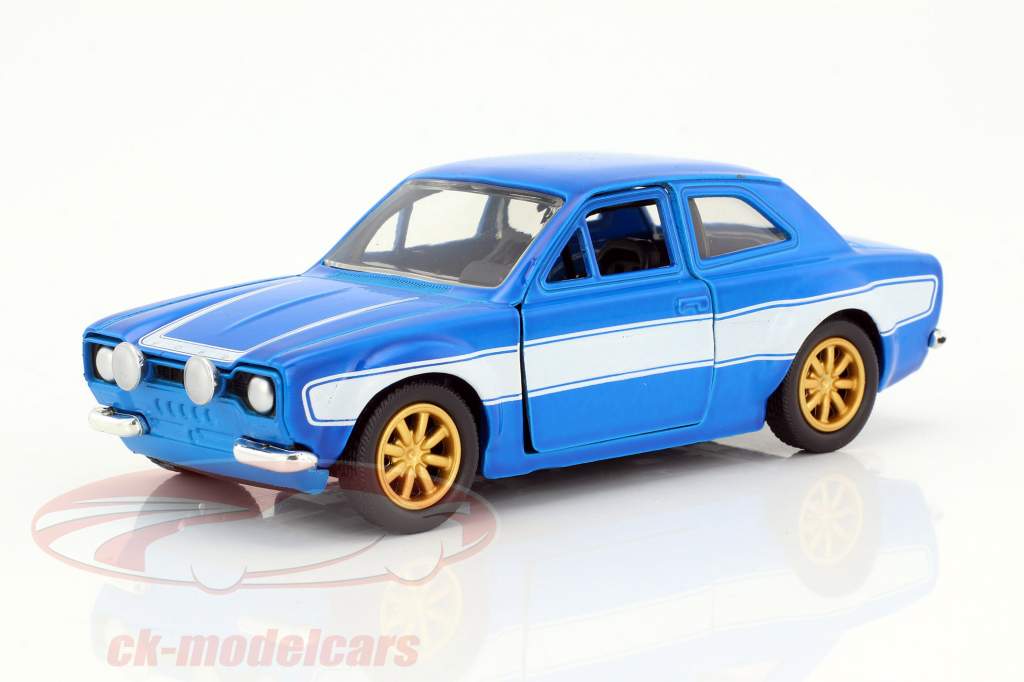 Brian's Ford Escort RS2000 MK1 Fast and Furious blue / white 1:32 Jada Toys