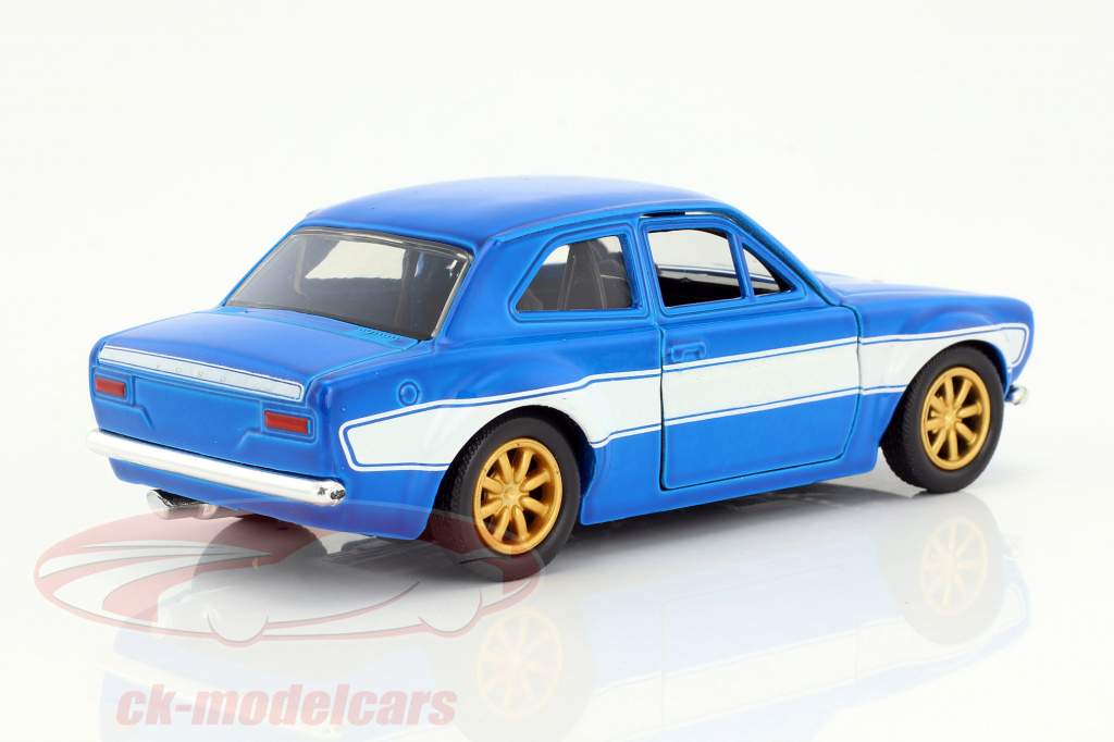 Brian's Ford Escort RS2000 MK1 Fast and Furious blue / white 1:32 Jada Toys