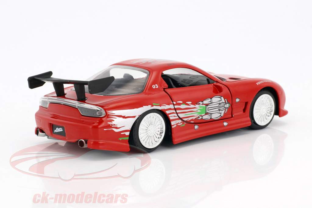 Dom's Mazda RX-7 Fast and Furious 2001 rouge 1:32 Jada Toys