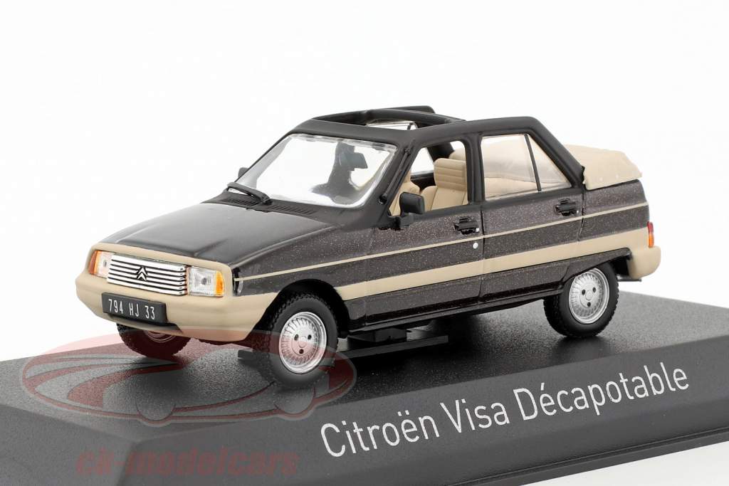 Citroen Visa Decapotable año de construcción 1984 marrón metálico / beige 1:43 Norev