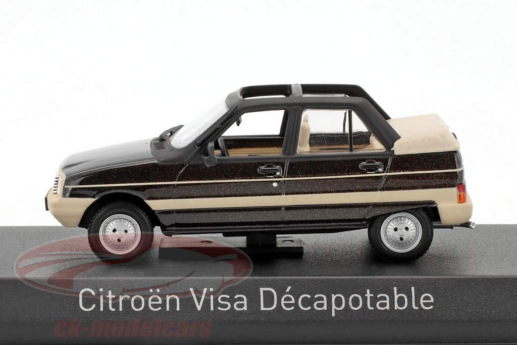 Citroen Visa Decapotable año de construcción 1984 marrón metálico / beige 1:43 Norev