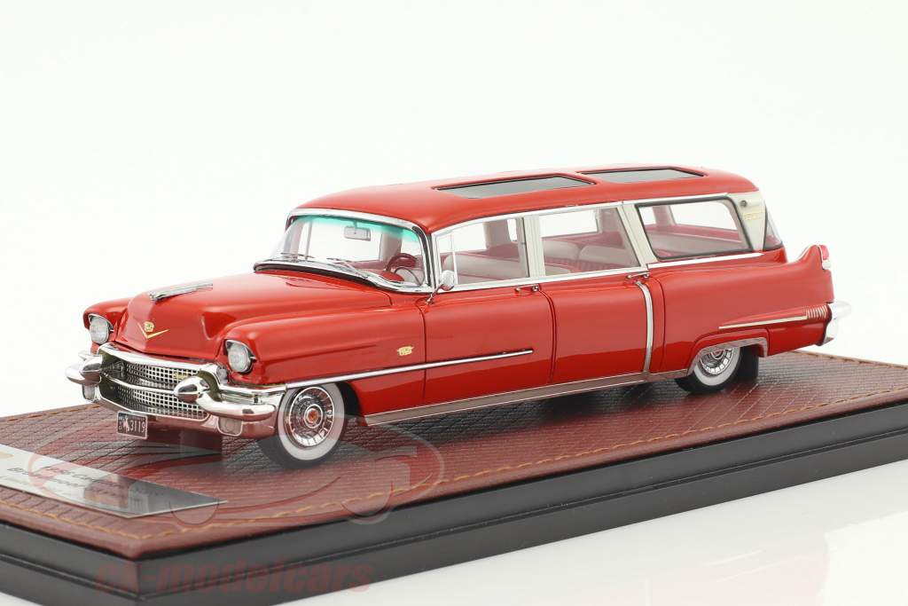 Cadillac Broadmoor Skyview Wagon 築 1956 赤 1:43 GLM