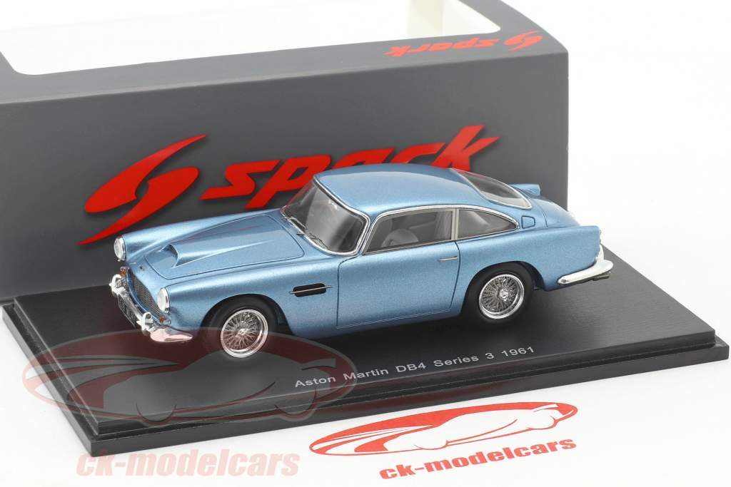 Aston Martin DB4 S3 建造年份 1961 蓝 金属的 1:43 Spark