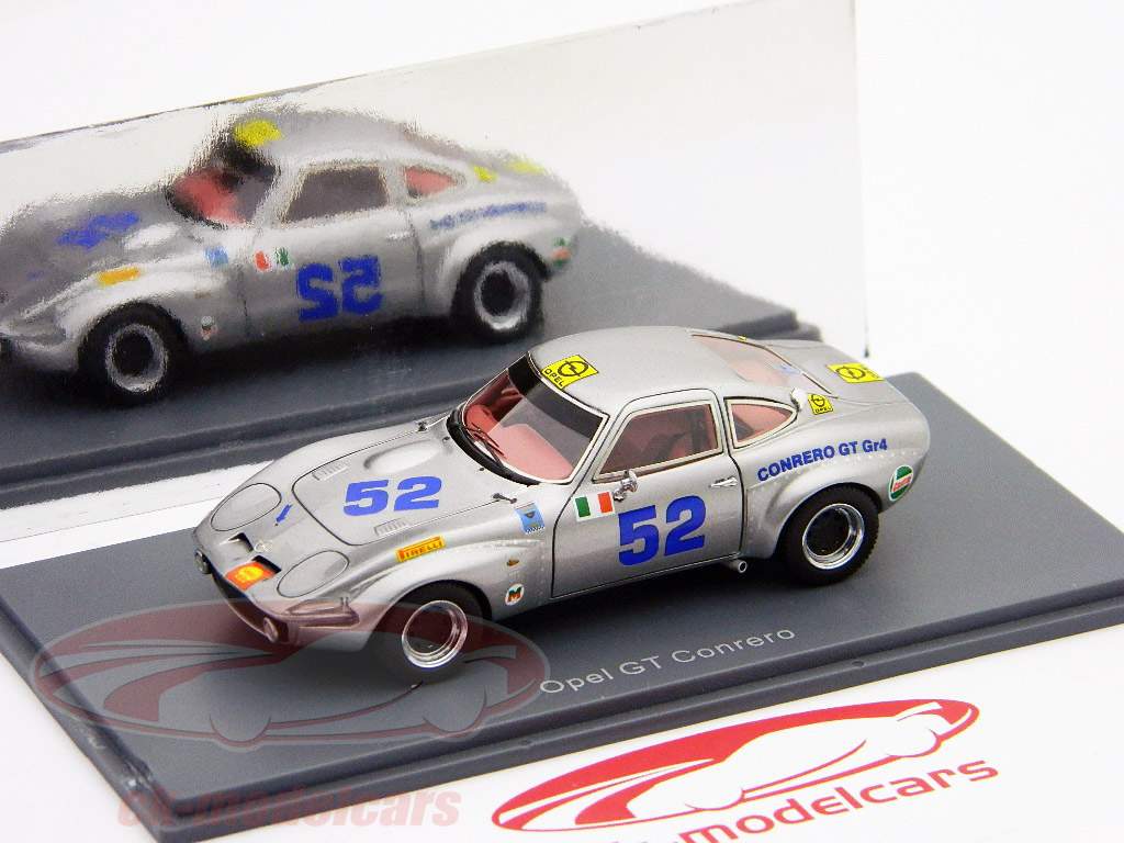 Opel GT Conrero #52 Gr. 4 silber / silver 1:43 NEO