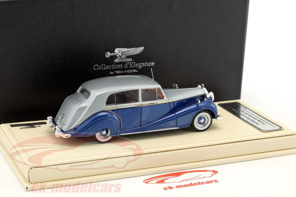 Rolls-Royce Silver Wraith Touring Limousine HJ Mulliner blå / sølv 1:43 TrueScale