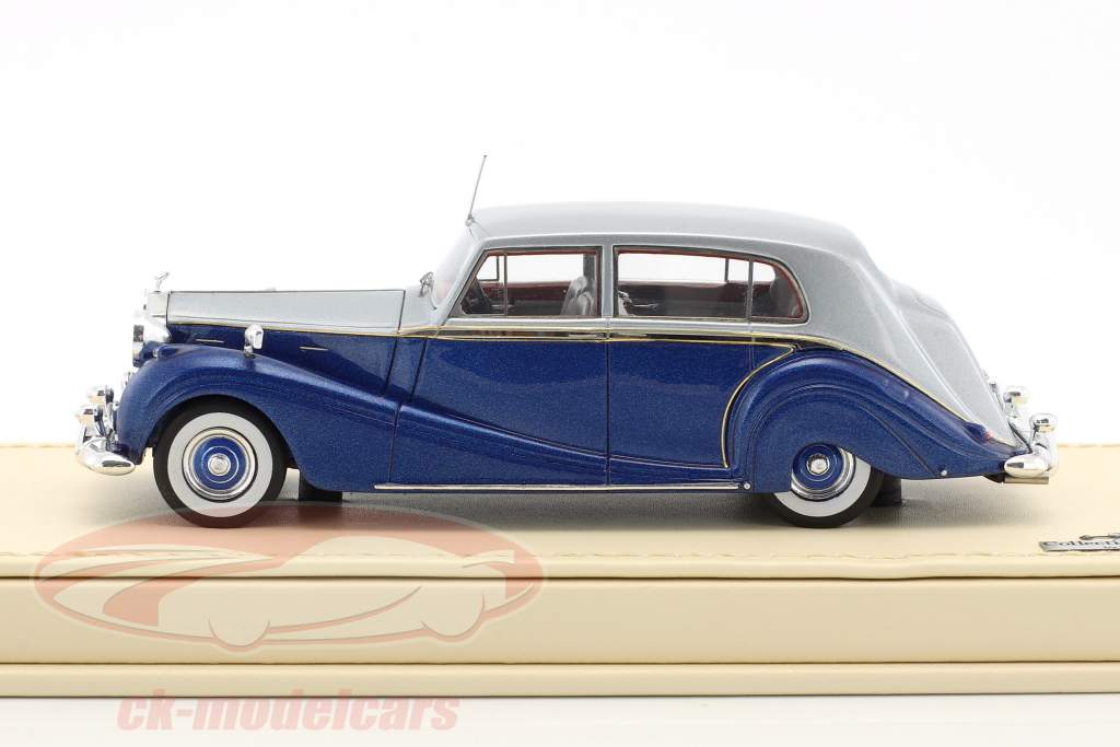 Rolls-Royce Silver Wraith Touring Limousine HJ Mulliner blå / sølv 1:43 TrueScale
