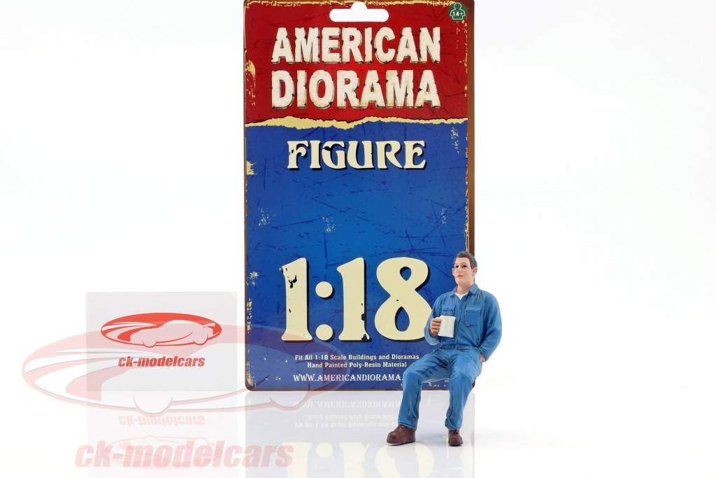 机械师 Johnny Drinking Coffee 1:18 American Diorama