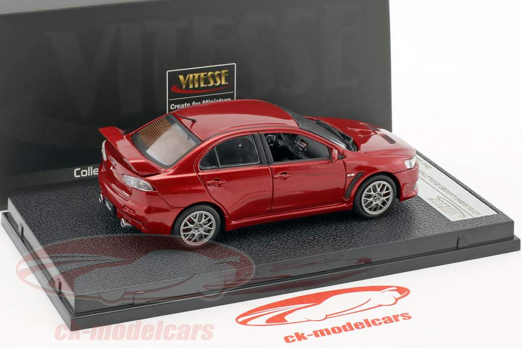 Mitsubishi Lancer Evolution X Opførselsår 2012 rød metallisk 1:43 Vitesse
