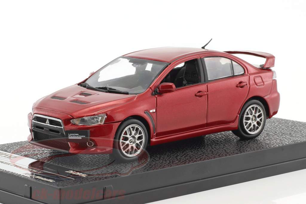 Mitsubishi Lancer Evolution X year 2012 red metallic 1:43 Vitesse