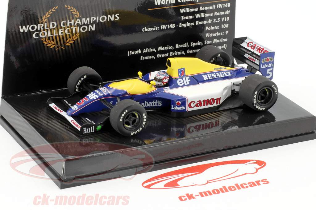Minichamps 1:43 Nigel Mansell Williams FW14B #5 World