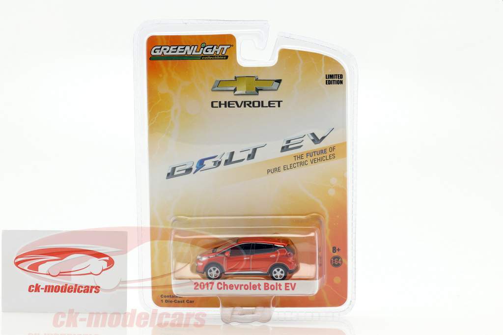 Chevrolet Bolt EV Construction year 2017 orange metallic 1:64 Greenlight