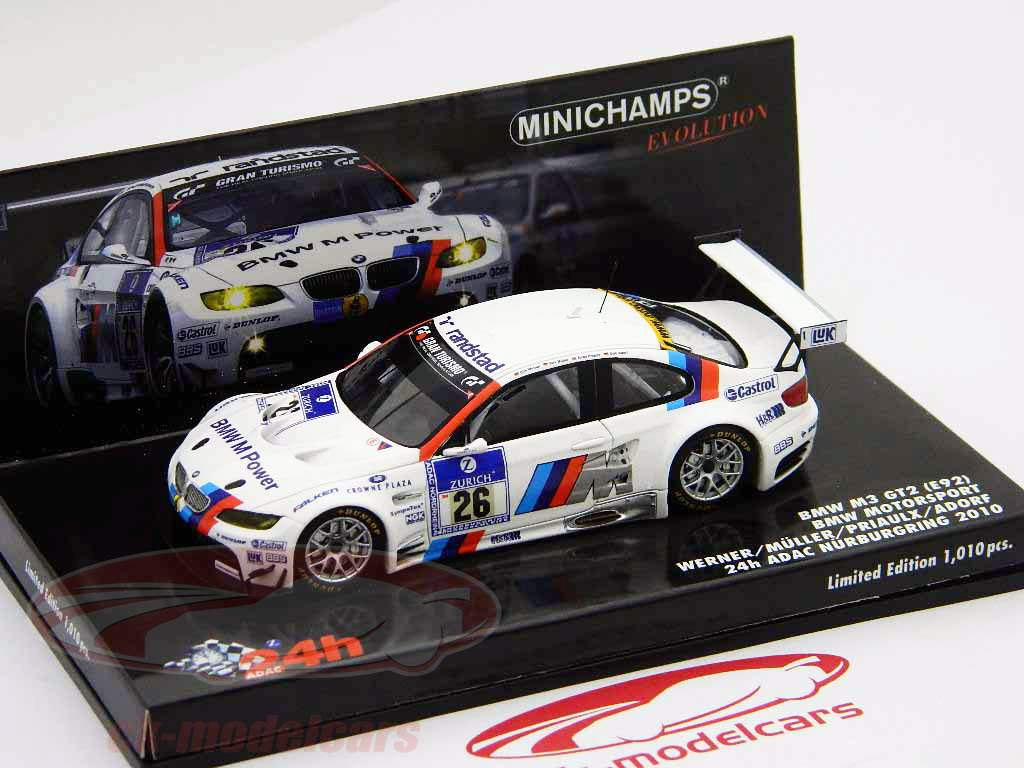 BMW M3 GT2 24h ニュル winner2010 ミニチャンプス 18 1/18 Minichamps 2010 BMW M3 GT2 JEFF KOONS ART CAR 🤝ALSO