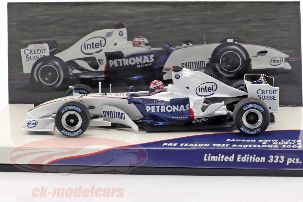 Minichamps 1:43 R. Kubica BMW Sauber C24B #38 formula 1 Test