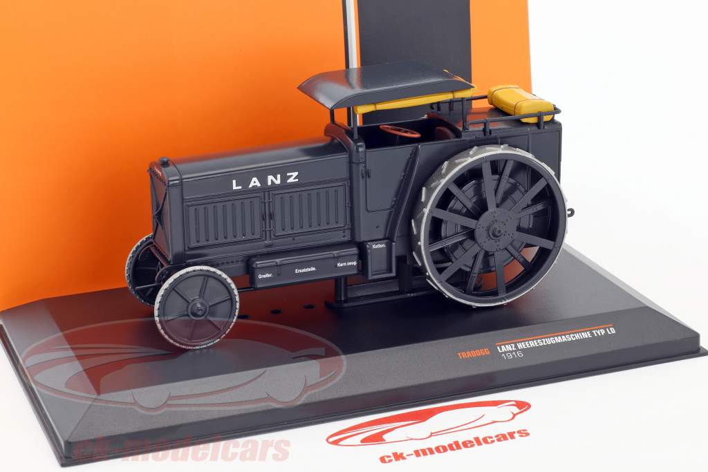 Lanz army tractor Type LD year 1916 gray 1:43 Ixo