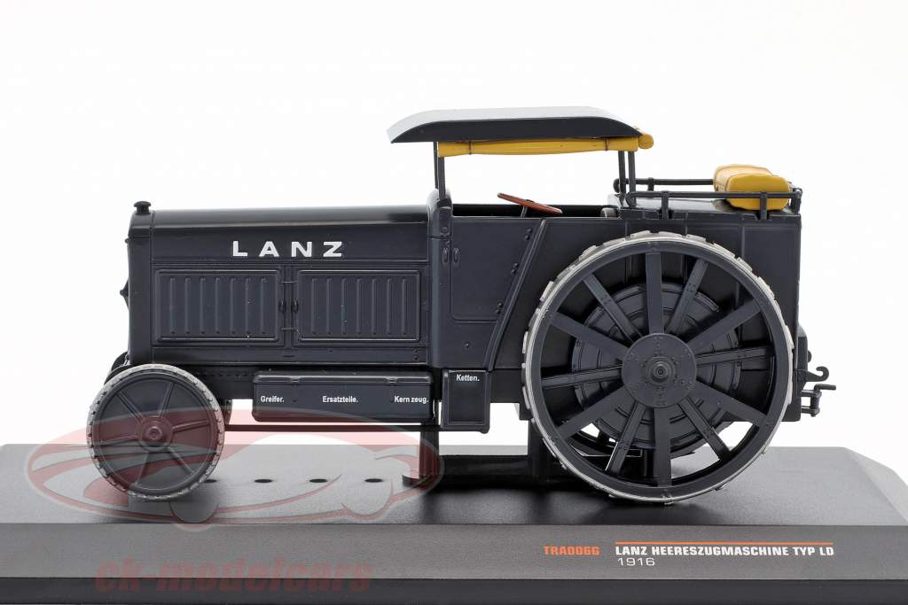 Lanz tractor del ejército tipo LD año de construcción 1916 gris 1:43 Ixo