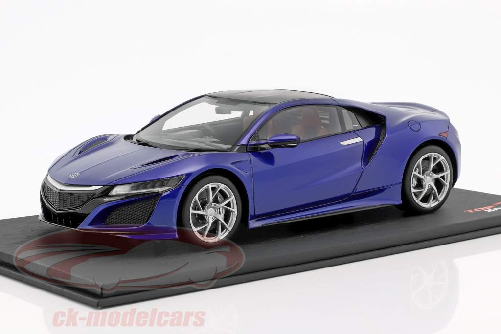 Honda NSX RHD year 2017 blue / black 1:18 True Scale