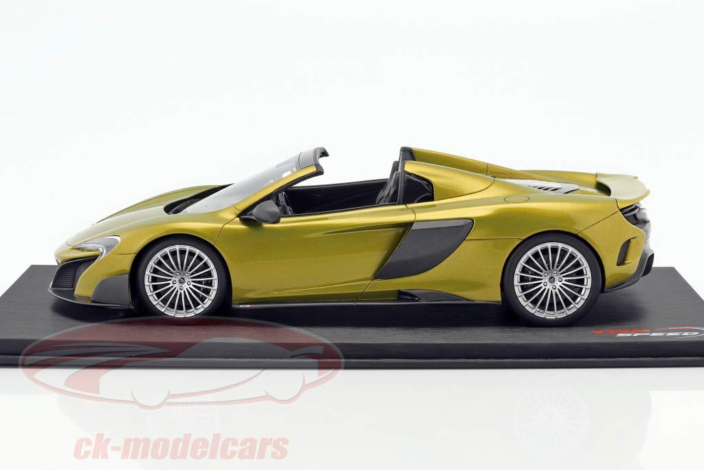 McLaren 675LT Spider solis зеленый 1:18 True Scale