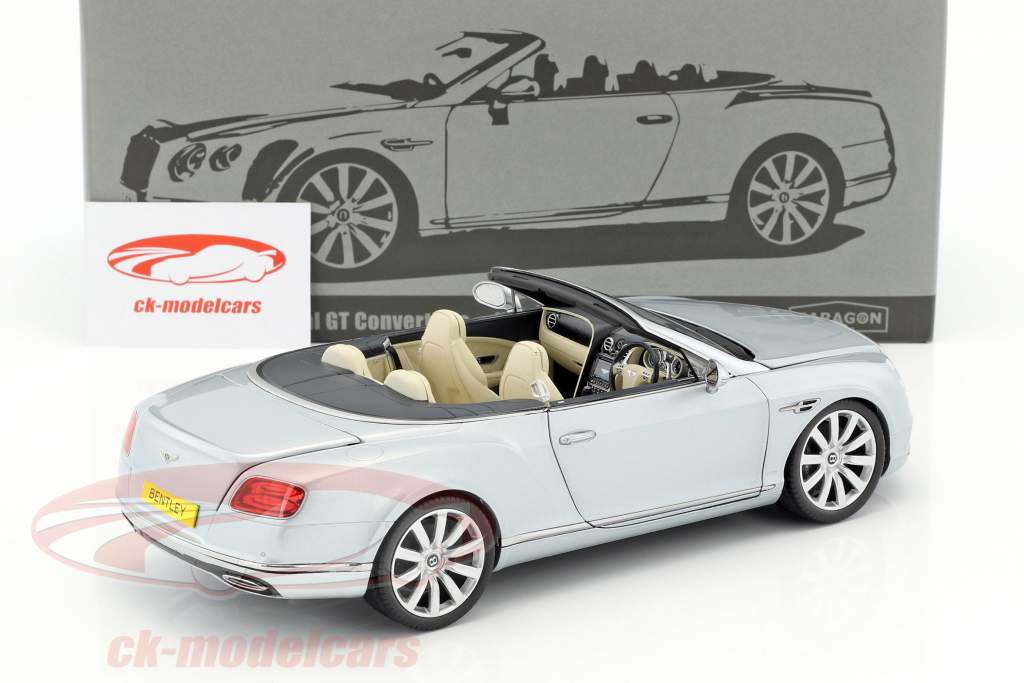 Bentley Continental GT コンバーチブル RHD 築 2016 銀 1:18 Paragon Models