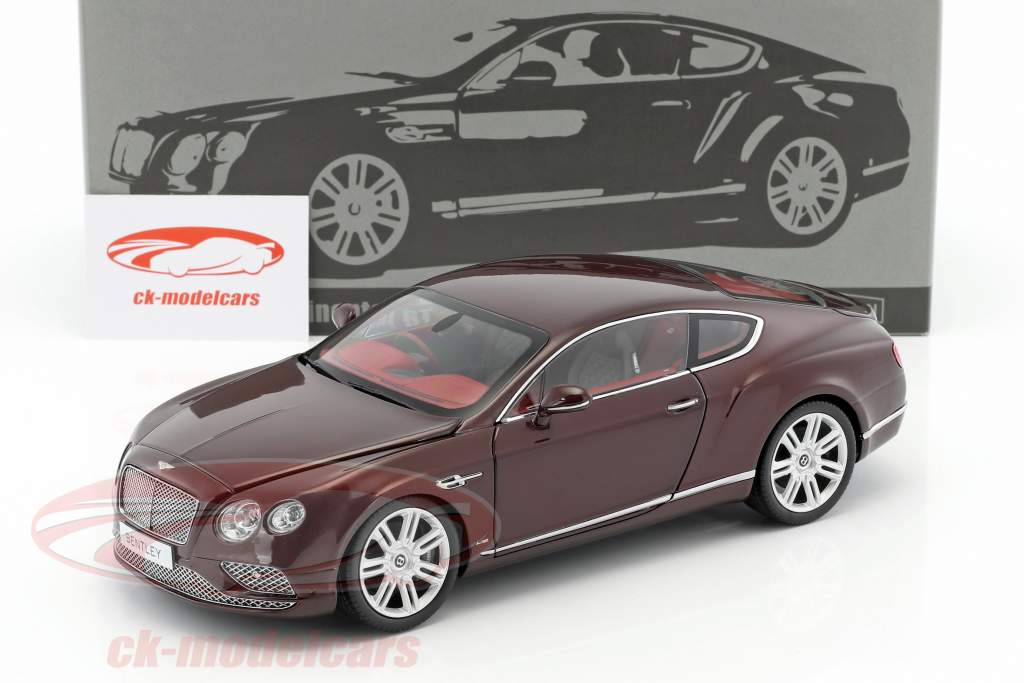 Bentley Continental GT RHD 築 2016 バーガンディ 1:18 Paragon Models
