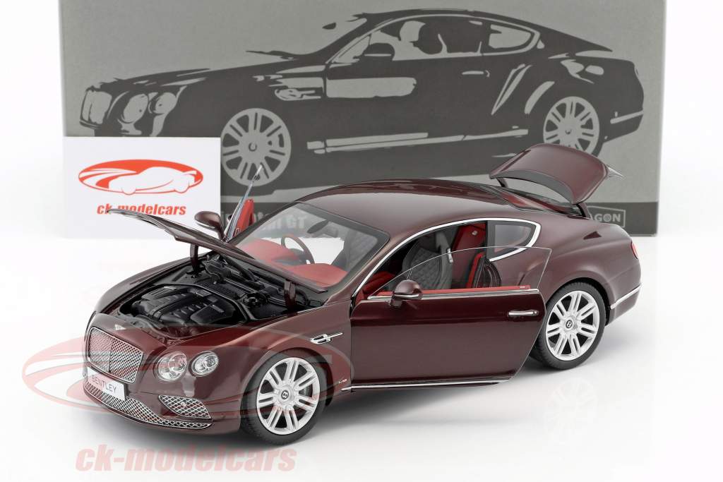 Bentley Continental GT RHD 築 2016 バーガンディ 1:18 Paragon Models