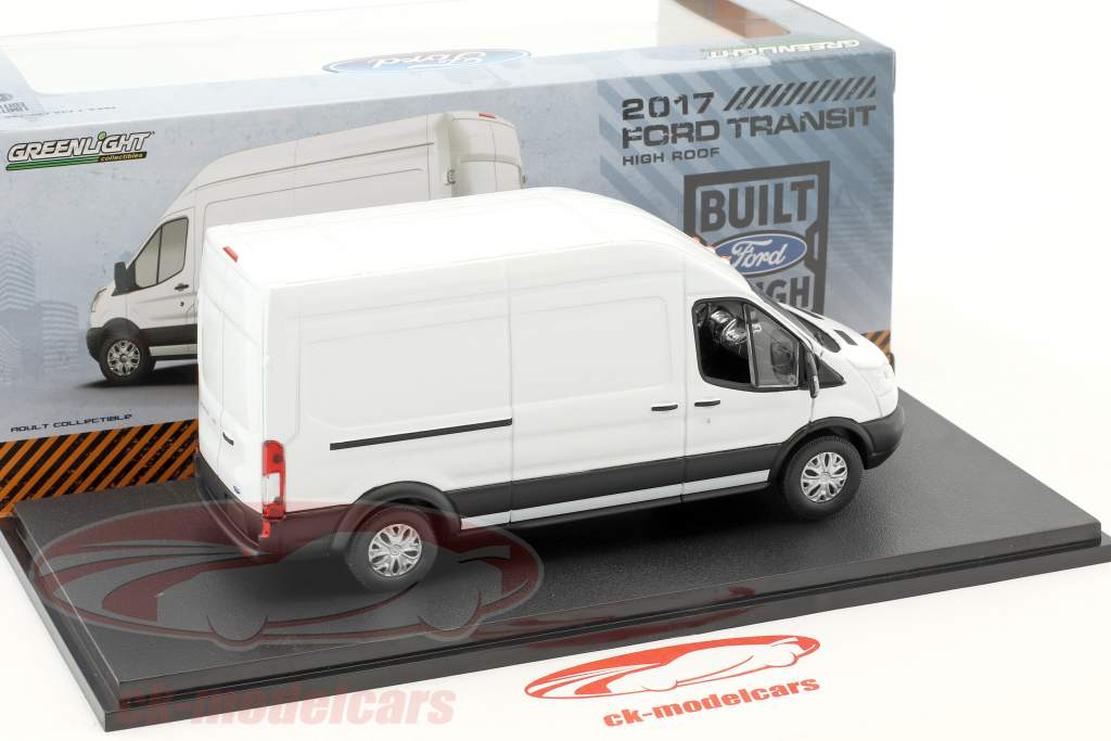 Ford Transit Extended Van High Roof Год постройки 2017 белый 1:43 Greenlight
