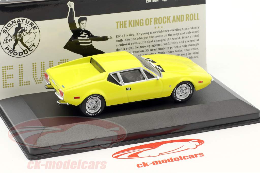 DeTomaso Pantera Elvis año de construcción 1971 amarillo 1:43 Greenlight