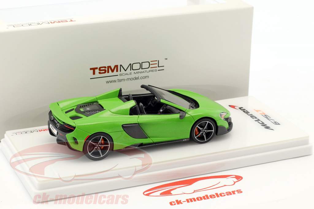 McLaren 675LT Spider année de construction 2016 vert 1:43 TrueScale