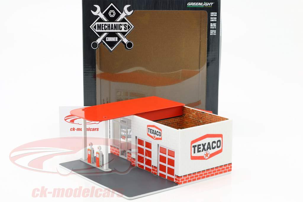 Vintage gas estación Texaco Oil / Mechanic's Corner Series 1 1:64 Greenlight