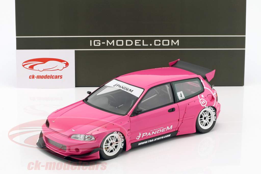 Pandem Civic (EG6) rosa 1:18 Ignition Model